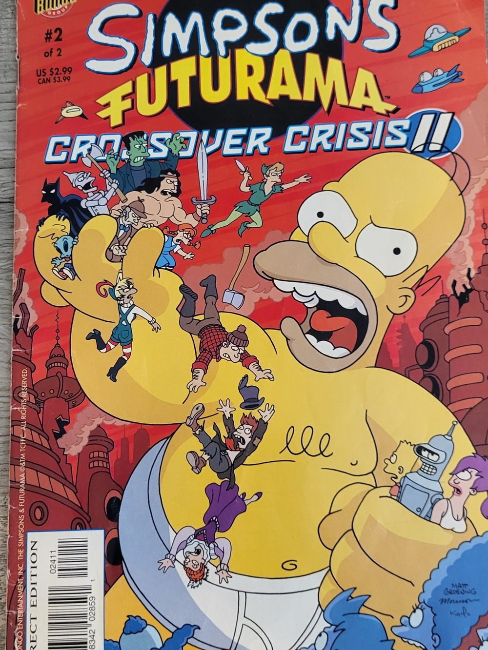 BONGO Comic Book Cover - Yellow & Red Accent